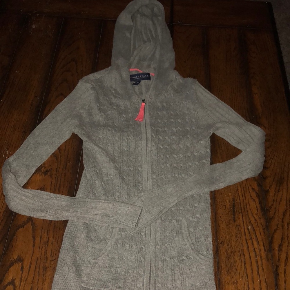 Aeropostale Knitted Zip Up Jacket